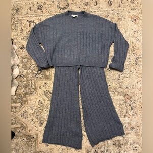 Sincerely Jules Cozy Blue Knit Set